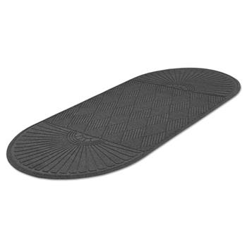 Guardian EcoGuard Diamond Floor Mat, Double Fan, 36 x 96, Charcoal