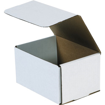 W.B. Mason Co. Corrugated Mailers, 6 1/2&quot; x 4 7/8&quot; x 3 3/4&quot;, White, 50/Bundle