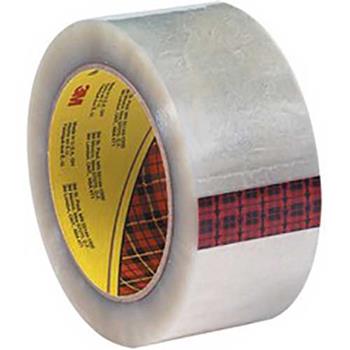 3M 3M 355 Hot Melt Carton Sealing Tape, 2 in x 55 yds, 2.0 Mil, Clear, 36 Rolls/Case