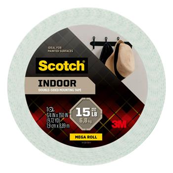Scotch™ Indoor Double-Sided Mounting Tape, 3/4 in x 350 in