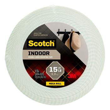 Scotch Indoor Double-Sided Mounting Tape, 3/4 in x 38 yd
