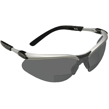 3M BX™ Reader Protective Eyewear, Clear Lens, Silver Frame, +2.5 Diopter