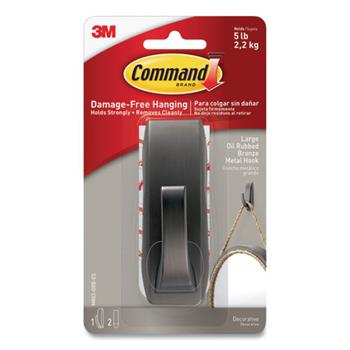 Command Bath Picture Hanging Strips, Large, Removable, 0.75&quot; x 3.65&quot;, White, 4 Pairs/PK
