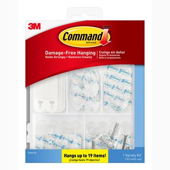 Command Clear Hooks and Strips Variety Kit, 53/Pack