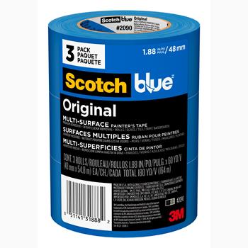 Scotch™ Original Painter&#39;s Tape, 1.88 in x 60 yd, Blue, 3 Rolls/Pack