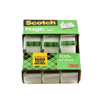 Scotch Tape, 3/4 in x 300 in, 3 Dispensers/Pack
