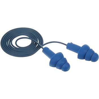 3M E-A-R UltraFit Ear Tracer Earplugs, Corded, NRR 25, 100 Pair/BX