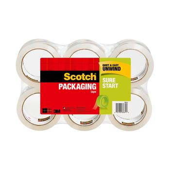 Scotch Tough Grip Moving Packaging Tape, 1.88 in x 54.6 yd, 6 Rolls/Pack