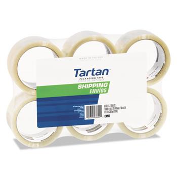 Tartan™ General Purpose Packing Tape, 2&quot; x 55yds, 3&quot; Core, Clear, 6/PK