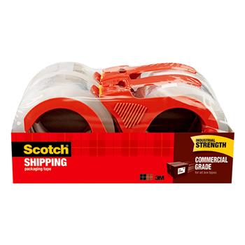Scotch Packaging Tape, 1.88 in x 54.6 yd, 4 Rolls/Pack