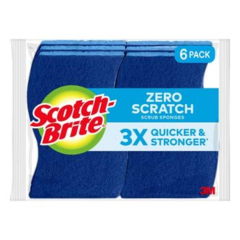 3M Scotch-Brite Non-Scratch Scrub Sponge, 6/Pack