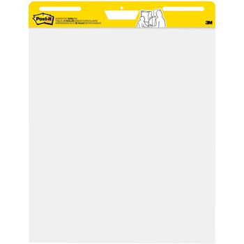 Post-it Super Sticky Easel Pad, Unruled, 25&quot; x 30&quot;, Bright White, 30 Sheets/Pad, 8 Pads/Carton
