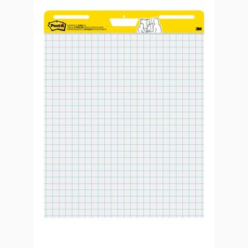 Post-it Super Sticky Easel Pad, Quadrille Rule, 25&quot; x 30&quot;, White, 30 Sheets/Pad, 4 Pads/Carton
