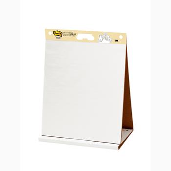 Post-it Super Sticky Tabletop Easel Pad, Unruled, 20&quot; x 23&quot;, White, 20 Sheets/Pad