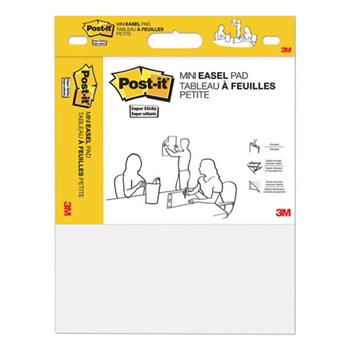 Post-it Self Stick Easel Pads, Unruled, 15&quot; x 18&quot;, White, 20 Sheets/Pad, 2 Pads/Pack