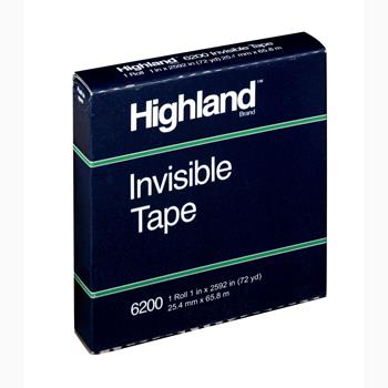 Highland Invisible Tape 6200, 1 in x 2592 in