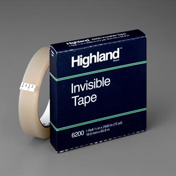 Highland Invisible Tape, 3/4 in x 2592 in
