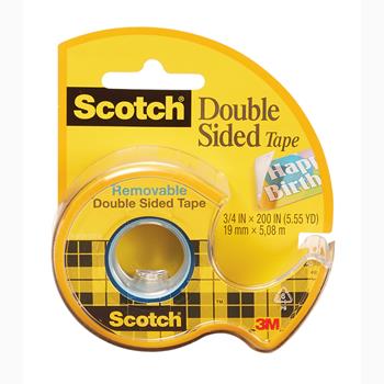Scotch Double Sided Tape, 3/4 in x 400 in, 1 in Core