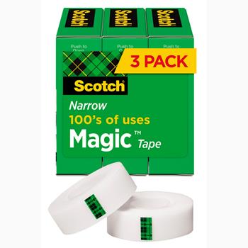 Scotch Tape, 1/2 in x 1,296 in, 3 Boxes/Pack