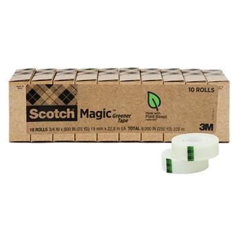 Scotch Greener Tape, 3/4 in x 900 in, 10 Boxes/Pack