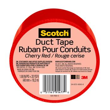 Scotch Duct Tape, 1.88 in x 20 yd, Red