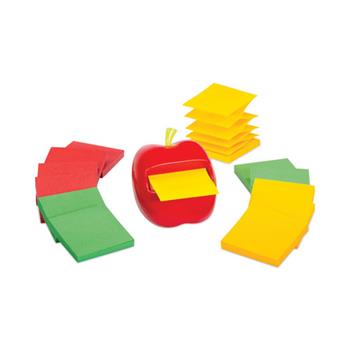 Post-it Apple Notes Dispenser Value Pack, For 3 x 3 Pads, Red/Green, 12 Marrakesh Pop-Up Pads