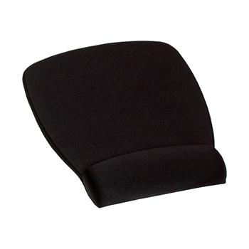 3M Mouse Pad with Foam Wrist Rest, 8.62 in x 6.75 in, Black