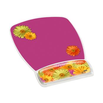 3M Precise Mouse Pad with Gel Wrist, 6.8 in x 8.6 in, Daisy Design