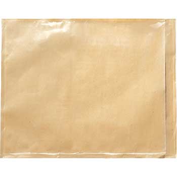 3M Non-Printed Self-Adhesive Packing List Envelope, 9 1/2&quot; x 12&quot;, Clear, 1000/CT