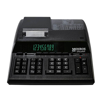 Monroe UltimateX 12-Digit Programmable Heavy-Duty Accounting Printing Calculator With Edit/Reprint Capabilities