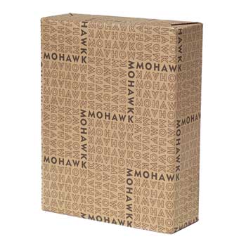 Mohawk Navajo Cover Stock, 98 Bright, 80 lb, 12&quot; x 18&quot;, White, 1000 Sheets/Carton