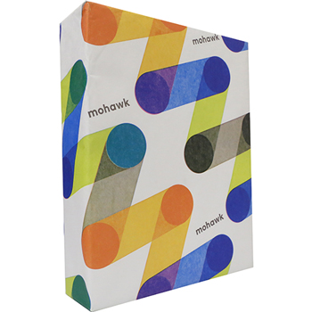 Mohawk Writing Paper, Laid, 94 Bright, 24 lb, 8.5&quot; x 11&quot;, Bright White, 500 Sheets/Ream