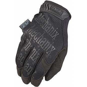 Mechanix Wear M-Pact Work Gloves, Size 9, Medium, Thermoplastic Rubber (TPR), Synthetic Leather Palm, Foam, Nylon, Black