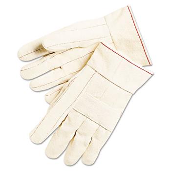 Memphis 1000 Series Canvas Double Palm and Hot Mill Gloves, PVC Dots
