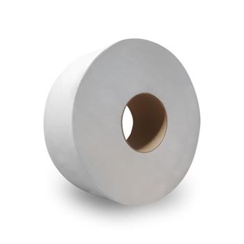 Marcal Jumbo Roll Tissue, White, 2-Ply, 9&quot; dia., 12 Rolls/Carton