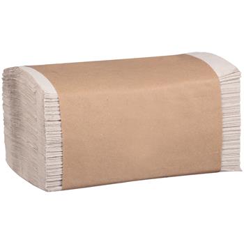Marcal PRO 100% Recycled Single-fold Paper Towels, Natural, 1-Ply, 8.62&quot; x 10.25&quot;, 334 Towels/Sleeve, 12 Sleeves/CT