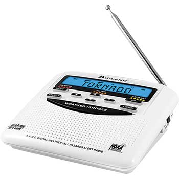 Midland Weather S.A.M.E Radio, Trilingual w/ Alarm Clock