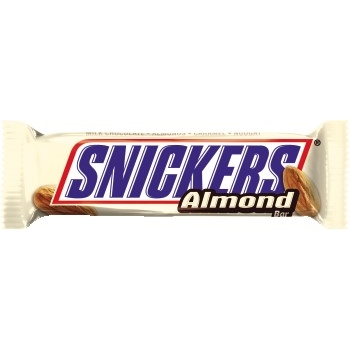 Snickers Bar with Almonds, 1.76 oz., 24/BX