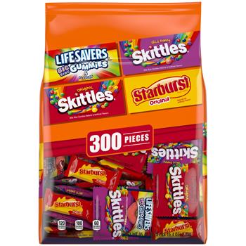 Mars Assorted Halloween Sugar Variety Bag, 95.4 oz, 300 Pieces