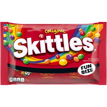 Skittles Original Chewy Candy Fun Size Candy, 10.72 oz