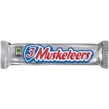 3 Musketeers Bars, 1.92 oz, 36/BX