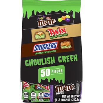 Mars Bulk Halloween Milk Chocolate Candy, Mixed Variety Bag, 26.82 oz, 50 Pieces