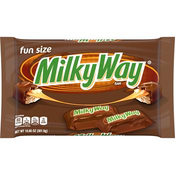 MilkyWay Fun Size Chocolate Candy Bars, 10.65 oz, 16 Bags/Case