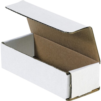 W.B. Mason Co. Corrugated Mailers, 10&quot; x 5&quot; x 3&quot;, White, 50/Bundle