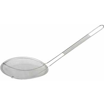 Winco 6&quot; Stainless Steel Single Mesh Strainer, Fine
