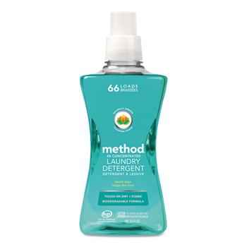 Method 4X Concentrated Laundry Detergent, Beach Sage, 53.5 oz. Bottle