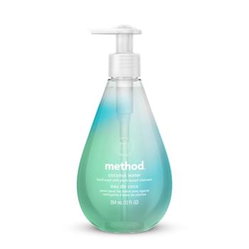 Method Gel Hand Wash, Coconut Water Scent, 12 oz Bottle, 6/CT