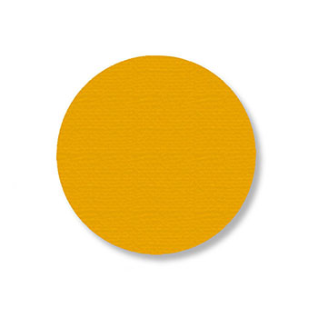 Mighty Line Deluxe Safety Tape Dots, 3.5&quot;, Yellow, 100/PK
