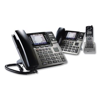 Motorola Unison 1-4 Line Wireless Phone System Bundle, w/ 1 Deskphone, 1 Cordless Handset
