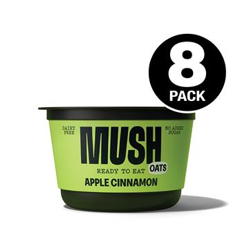Mush Apple Cinnamon Overnight Oats, 5 oz, 8/Pack